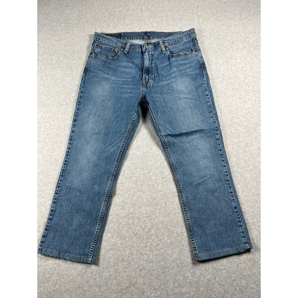 Levis 511 Jeans Mens 36x32 Blue Slim Fit Stretch Medium Wash Casual Denim